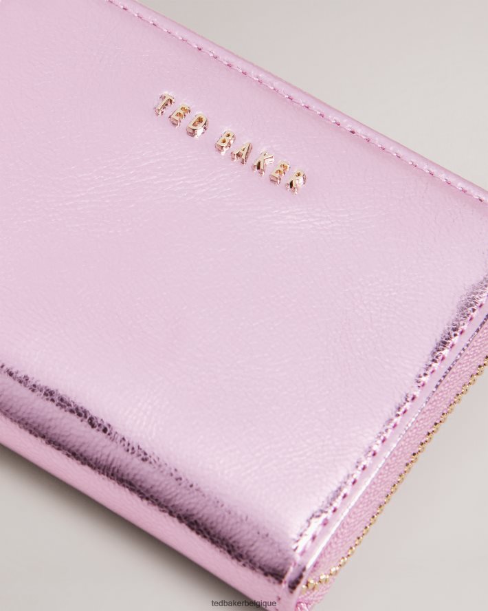être Ted Baker femmes petit sac à main en cuir à fermeture éclair lilleee rose FR8J421048 accessoires