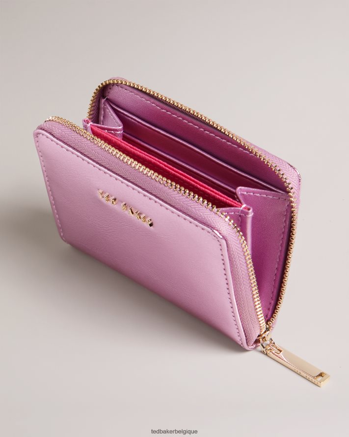 être Ted Baker femmes petit sac à main en cuir à fermeture éclair lilleee rose FR8J421048 accessoires