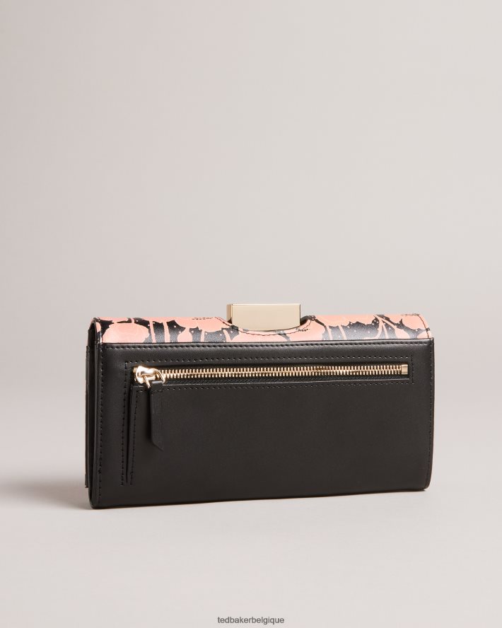 être Ted Baker femmes ponida - grand sac à main à pompon et imprimé floral noir FR8J42942 accessoires