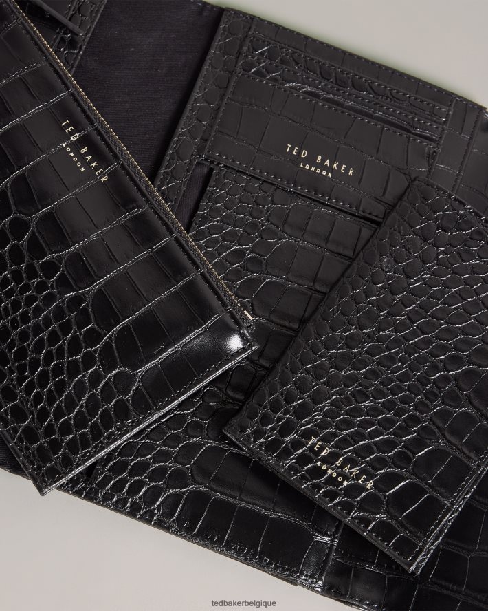 être Ted Baker femmes portefeuille de voyage porte-passeport travelz noir FR8J421001 accessoires