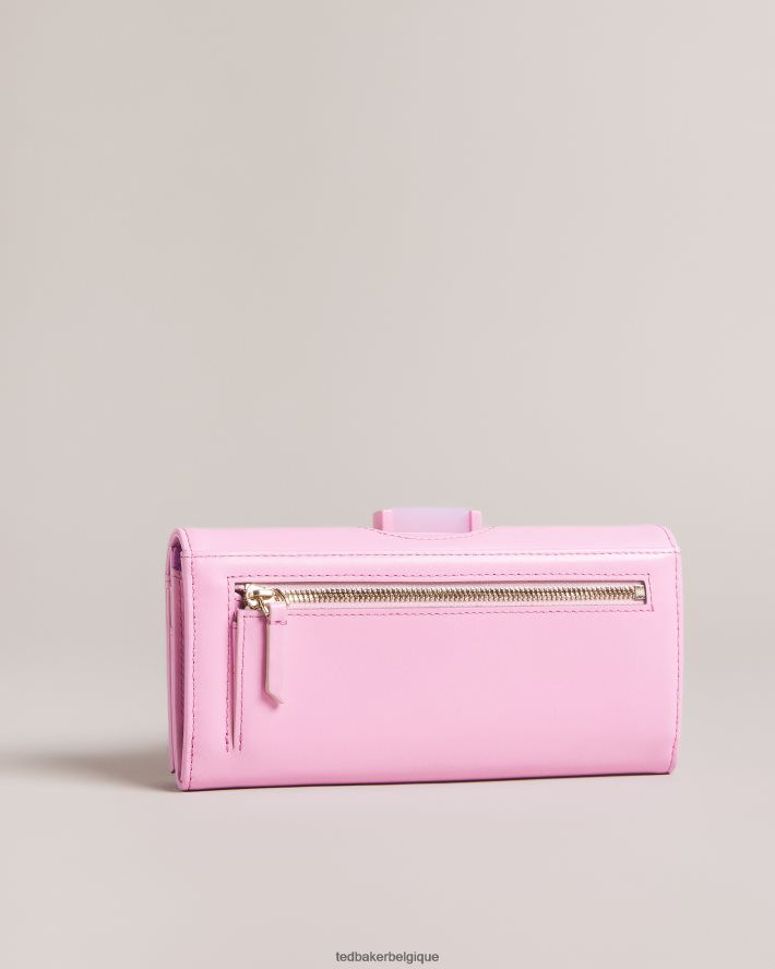 être Ted Baker femmes roziita grand porte-monnaie à pompons en cristal rose clair FR8J421003 accessoires