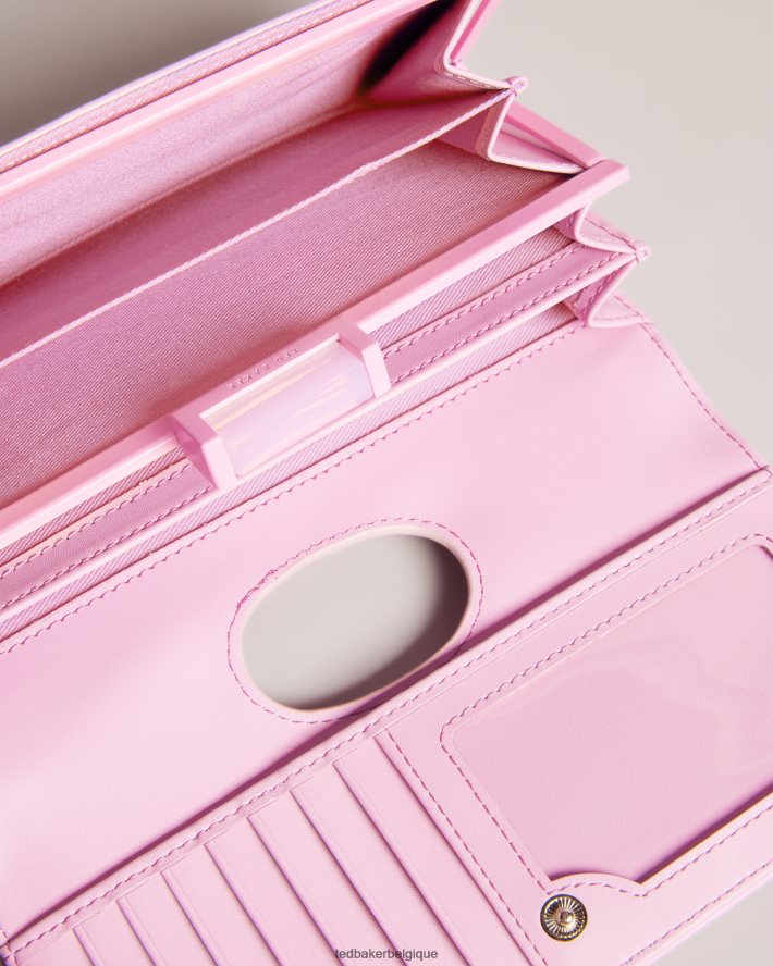 être Ted Baker femmes roziita grand porte-monnaie à pompons en cristal rose clair FR8J421003 accessoires