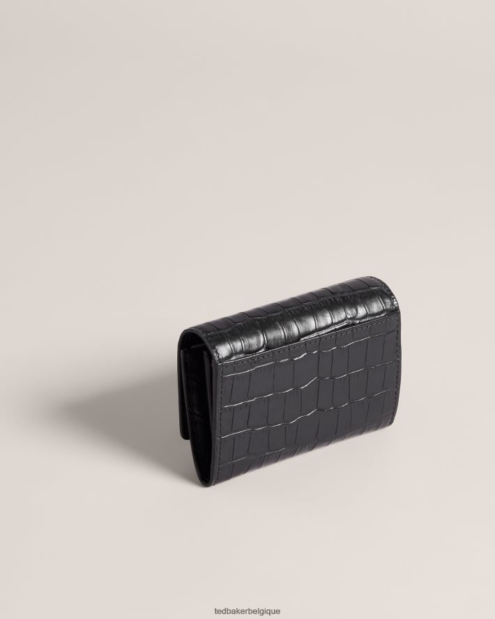 être Ted Baker femmes sac à main sten en cuir imitation croco noir FR8J421004 accessoires