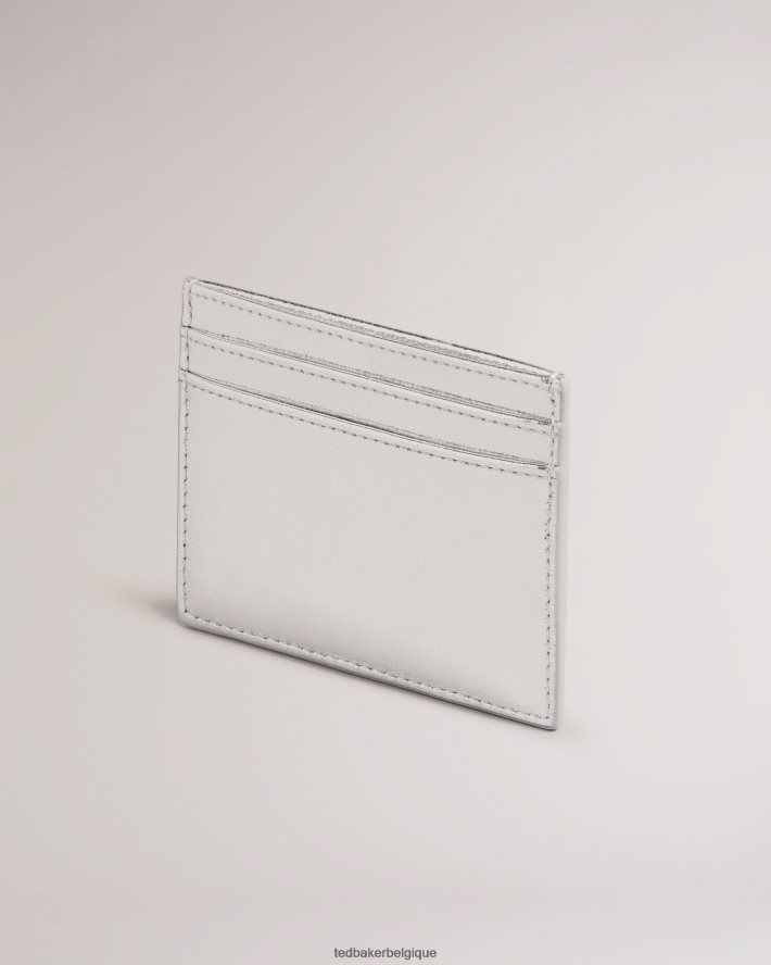 être Ted Baker femmes porte-cartes métallique liibbaa argent FR8J42976 accessoires