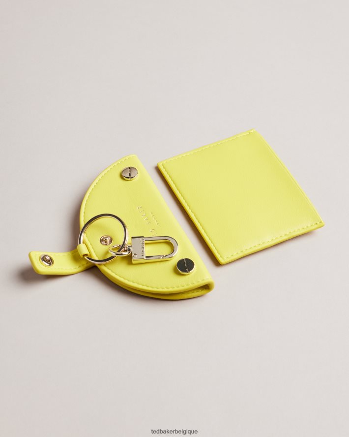 être Ted Baker femmes porte-clés et porte-cartes en tranches de citron Lemmonn jaune FR8J421095 accessoires