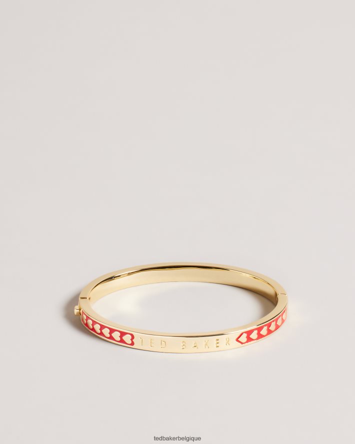 être Ted Baker femmes bracelet coeur en émail eellie rouge FR8J421096 bijoux