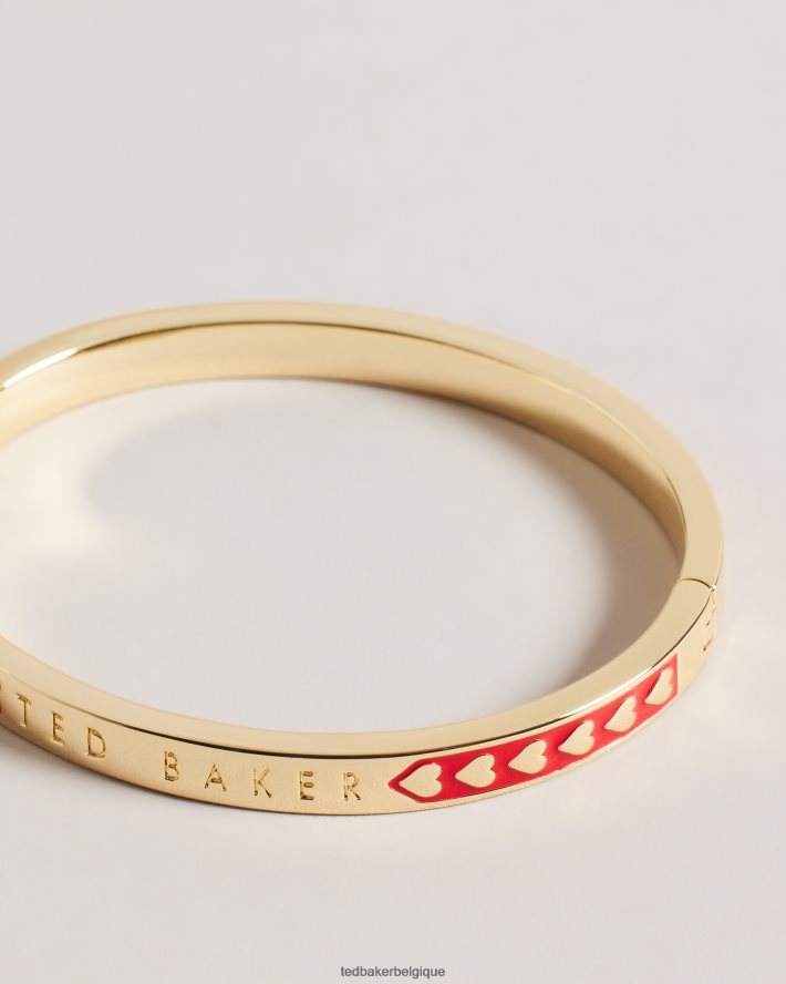 être Ted Baker femmes bracelet coeur en émail eellie rouge FR8J421096 bijoux