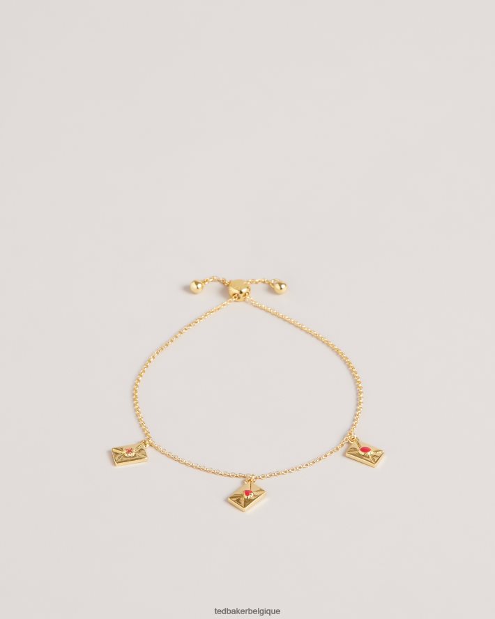être Ted Baker femmes bracelet à breloques lettre d'amour larsela rouge FR8J421066 bijoux