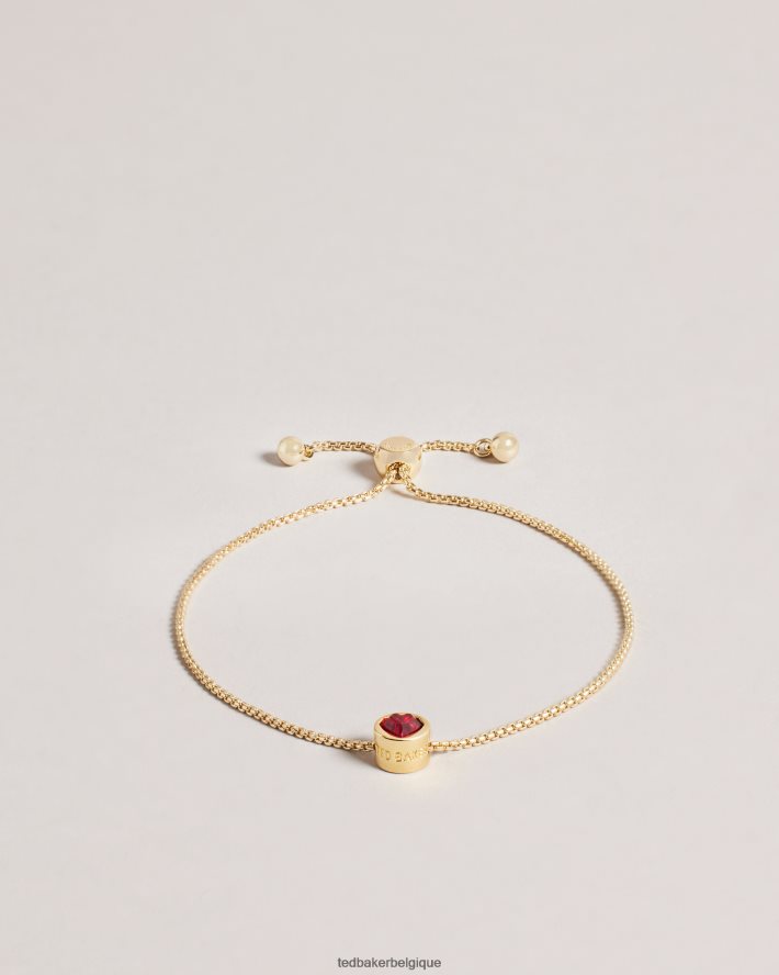 être Ted Baker femmes bracelet coeur en verre harock rouge FR8J42977 bijoux