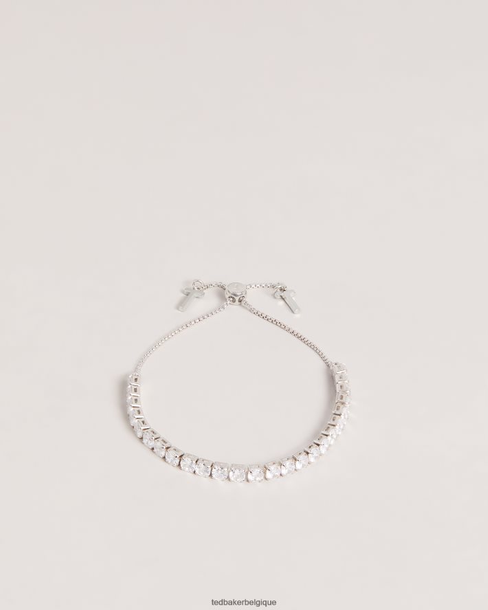 être Ted Baker femmes bracelet coulissant en cristal icône Melrah couleur argent FR8J42969 bijoux
