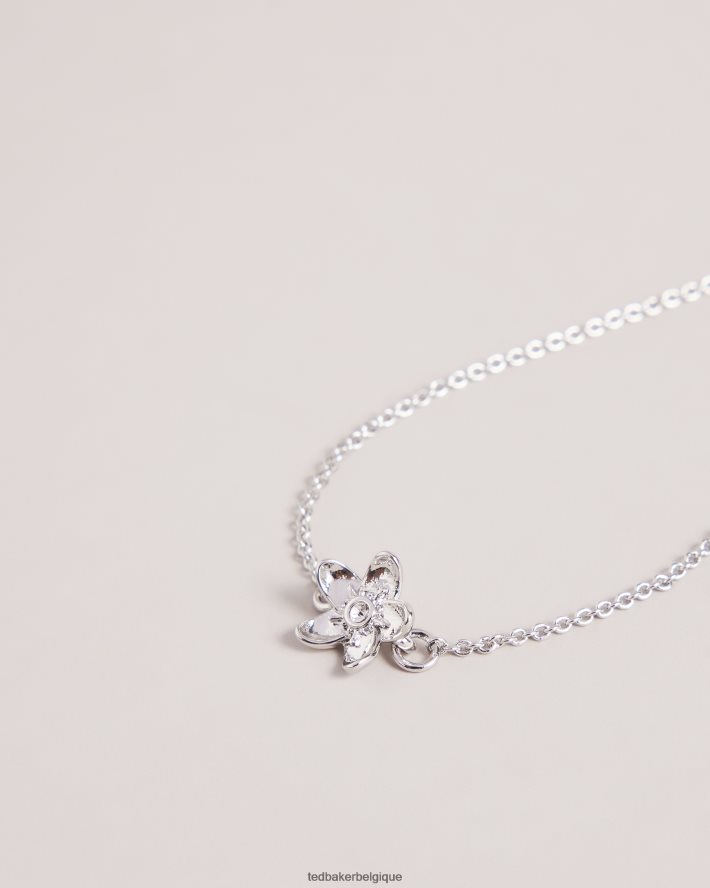 être Ted Baker femmes bracelet à fleurs tressées couleur argent FR8J42963 bijoux