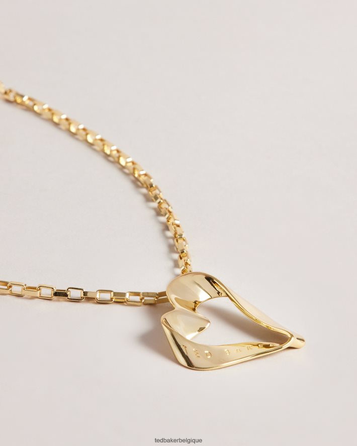 être Ted Baker femmes Mareka collier pendentif coeur infini couleur or FR8J421110 bijoux
