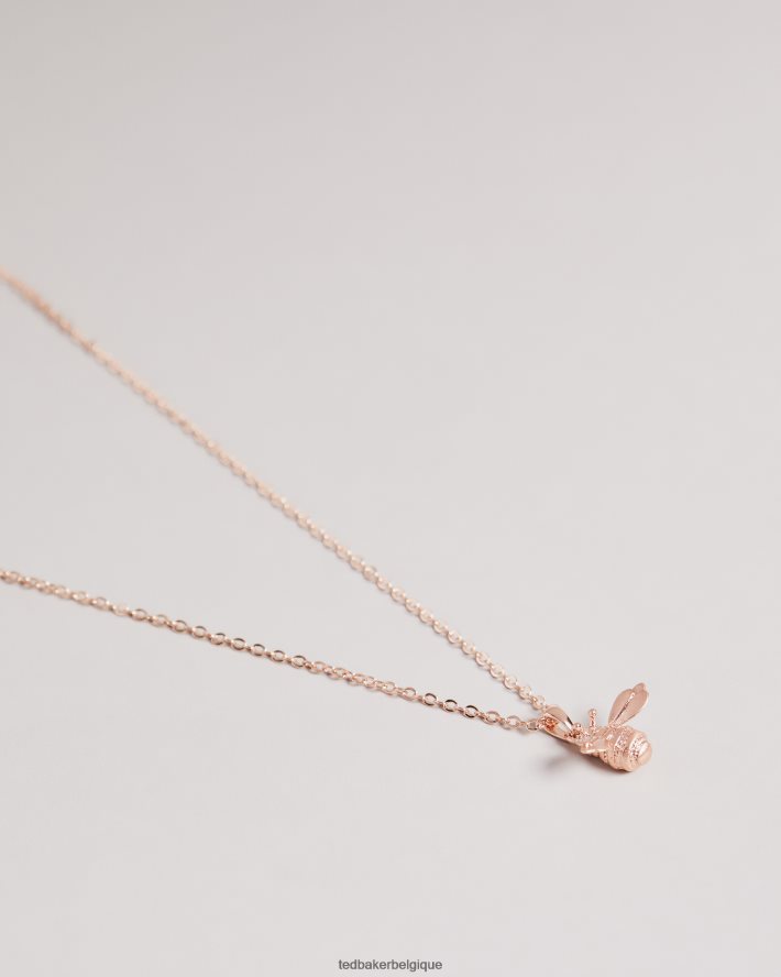 être Ted Baker femmes bellema collier pendentif bourdon couleur or rose FR8J421027 bijoux