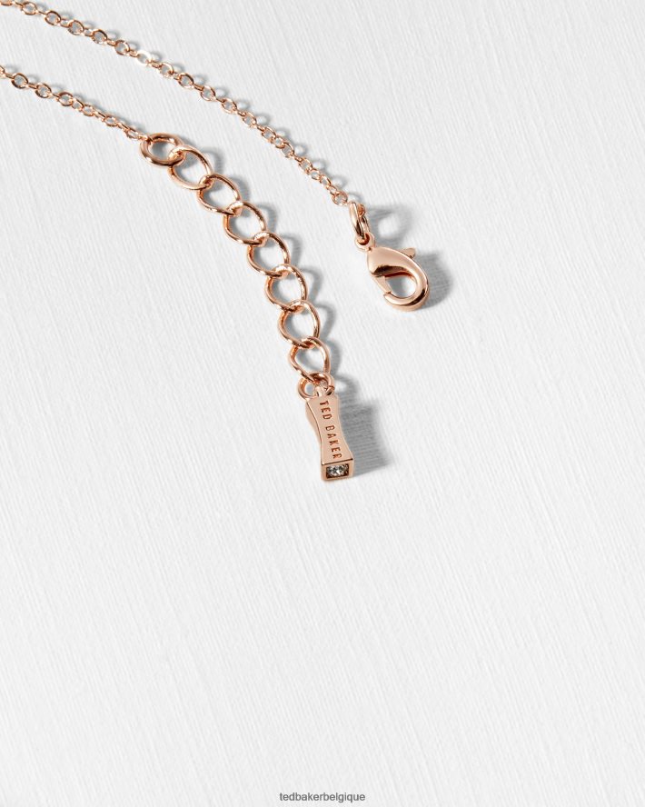 être Ted Baker femmes collier bouton en émail elvina bébé rose FR8J421108 bijoux