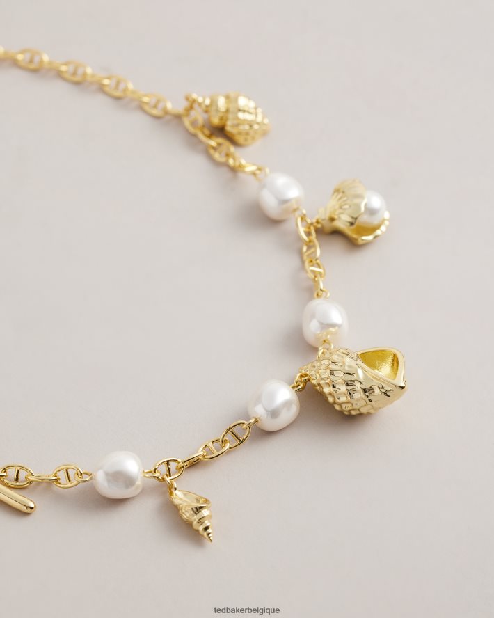 être Ted Baker femmes collier de déclaration de coquille en spirale srenety couleur or FR8J42973 bijoux