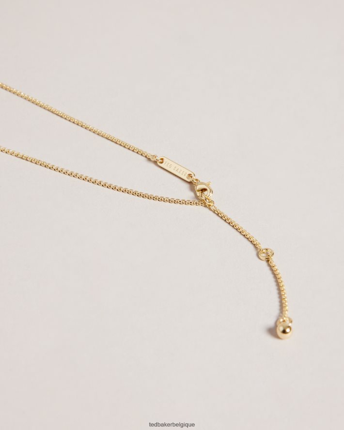 être Ted Baker femmes collier pendentif coeur en verre harparh rouge FR8J421069 bijoux