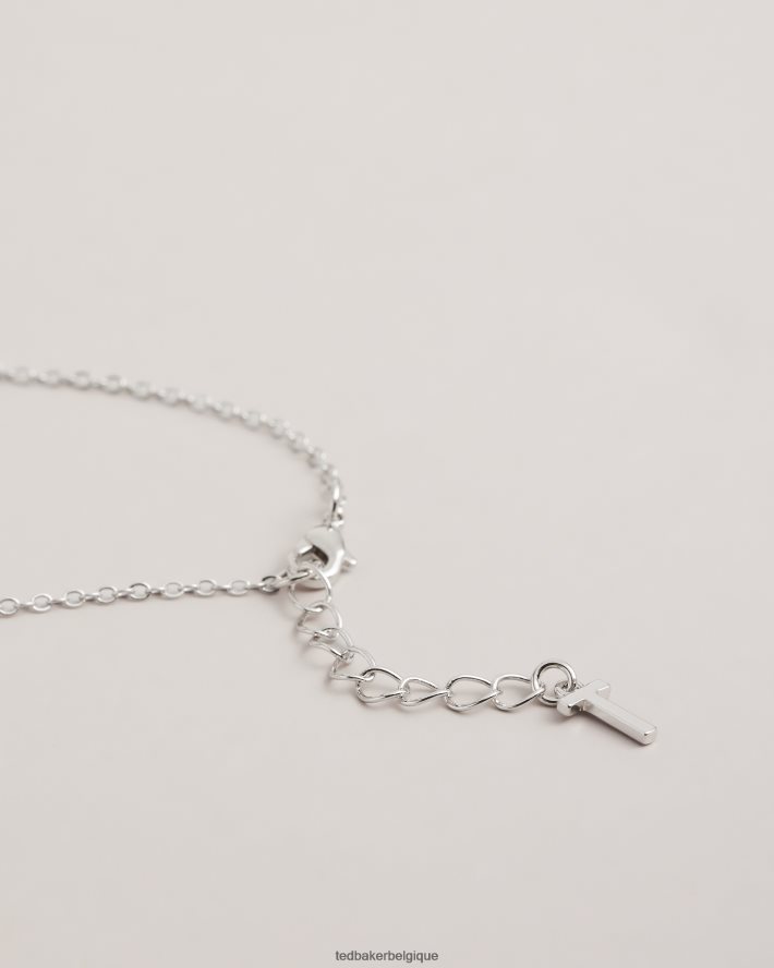 être Ted Baker femmes collier pendentif coeur hara couleur argent FR8J421006 bijoux