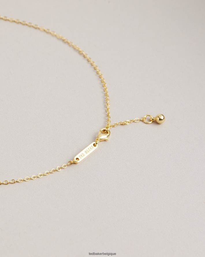 être Ted Baker femmes collier pendentif coquille de palourde clamra couleur or FR8J421046 bijoux