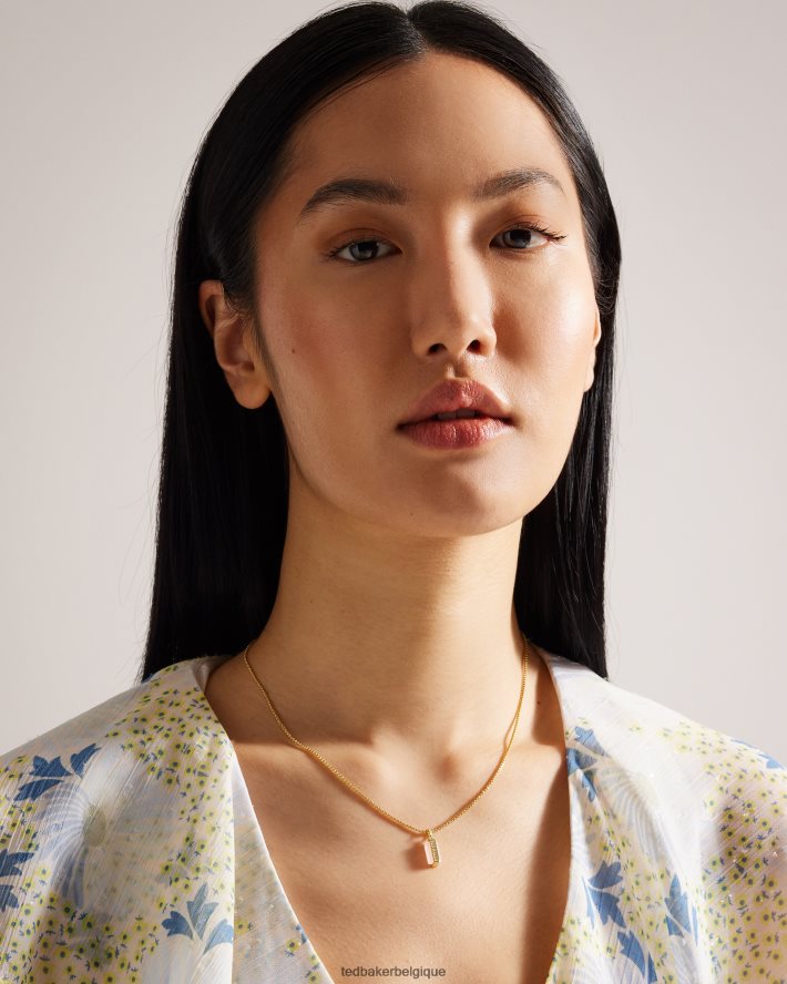 être Ted Baker femmes pendentif barre de pierres précieuses gianni pl-rose FR8J421019 bijoux