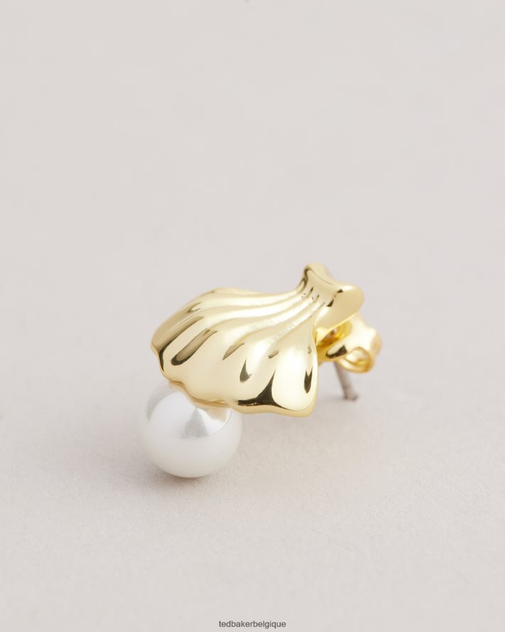 être Ted Baker femmes boucles d'oreilles en coquille de palourde callien couleur or FR8J421058 bijoux