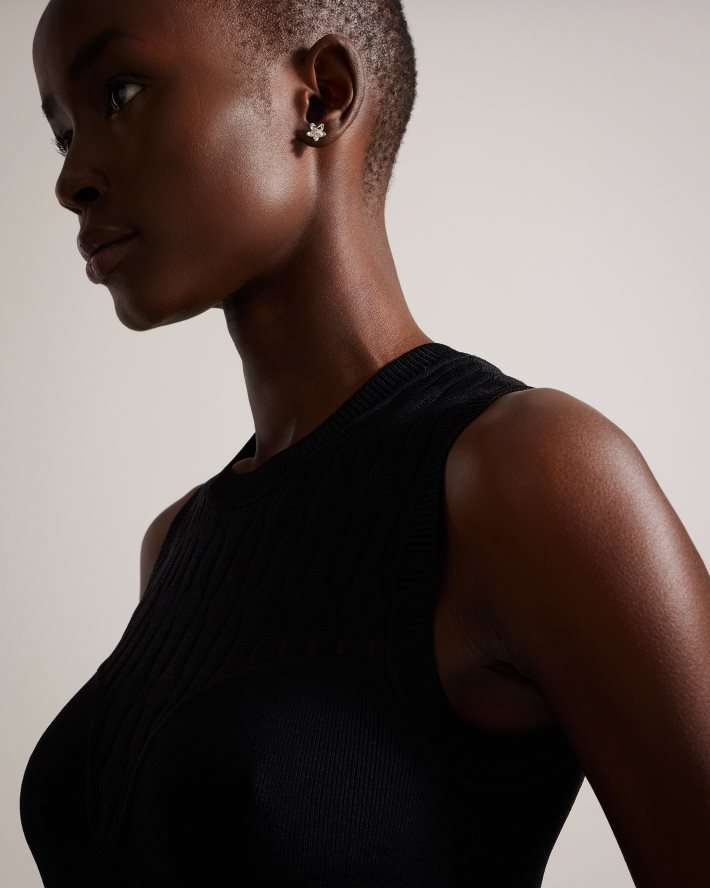 être Ted Baker femmes boucles d'oreilles à tige en forme de fleur beaauu couleur argent FR8J421076 bijoux