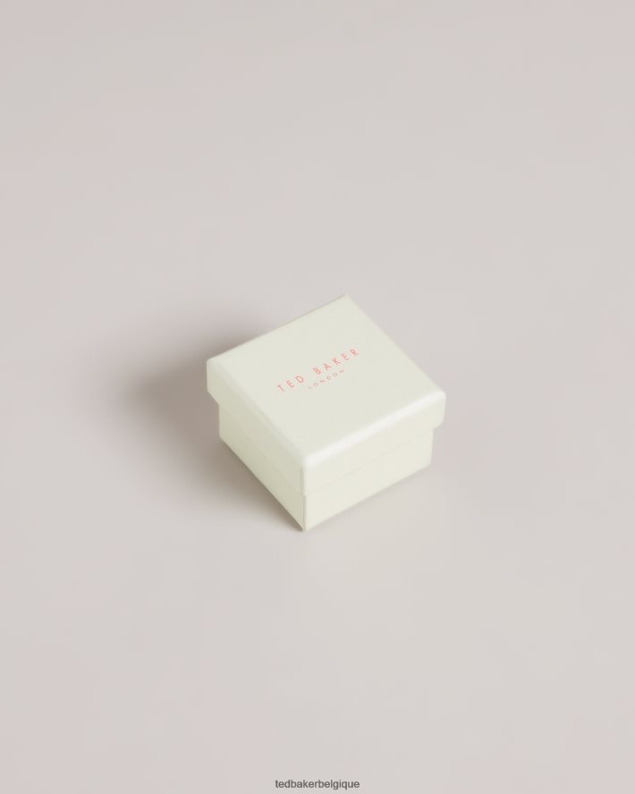 être Ted Baker femmes petites boucles d'oreilles à charnière carrées senrii couleur or FR8J421008 bijoux