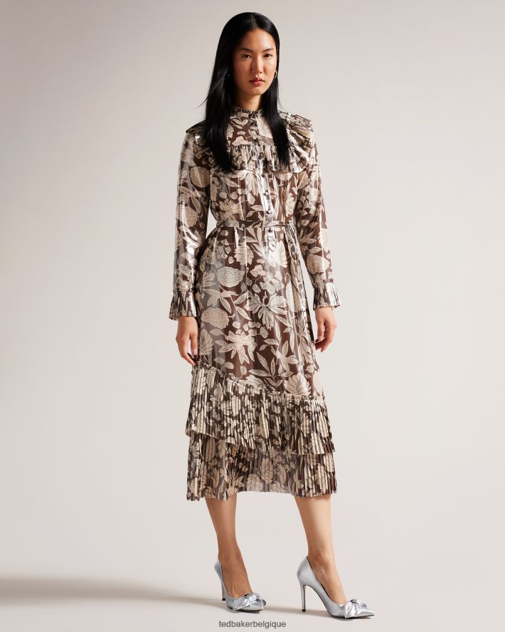 être Ted Baker femmes escarpins métallisés Ryal argent FR8J42847 chaussures