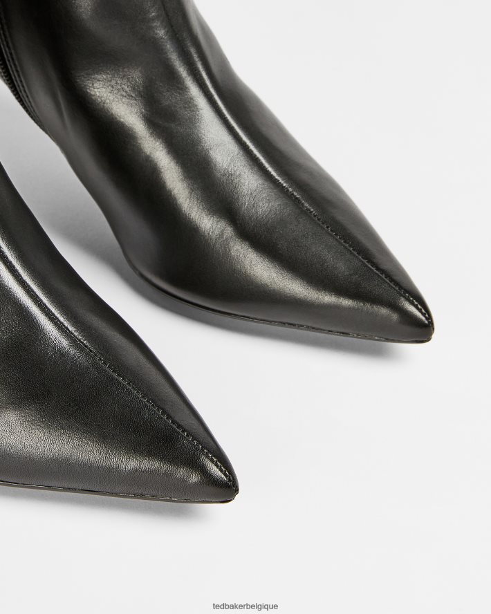 être Ted Baker femmes Botte à talons aiguilles en cuir Galiana 60 mm noir FR8J42932 chaussures