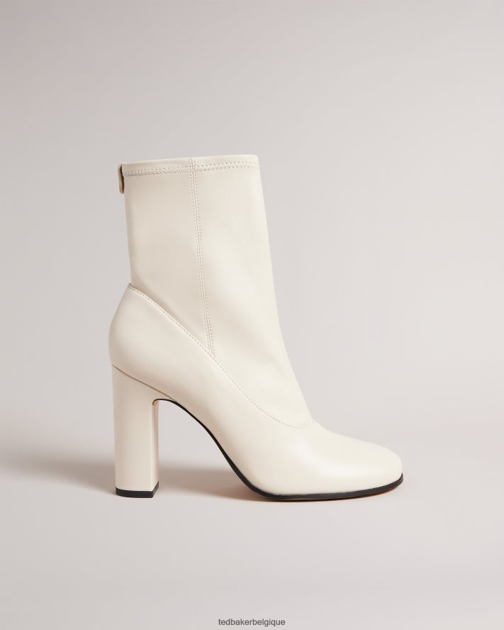 être Ted Baker femmes bottines en cuir stretch Marshah écru FR8J42929 chaussures