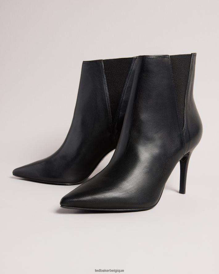être Ted Baker femmes bottines à talons aiguilles en cuir maaryal noir FR8J42840 chaussures