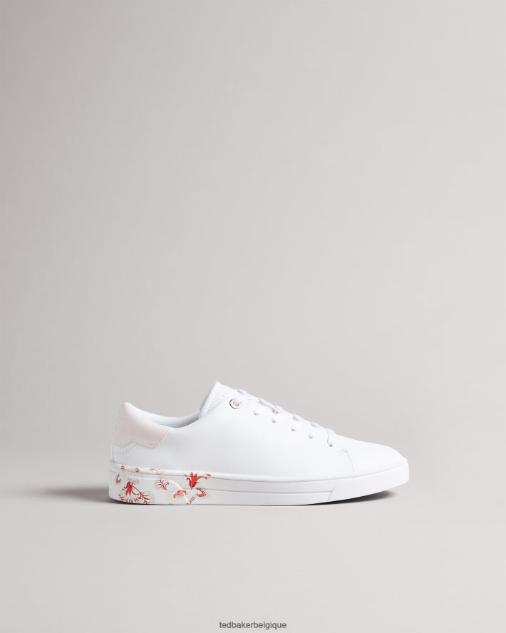 être Ted Baker femmes baskets nocturnes Urbana Retro Flood blanc FR8J42938 chaussures