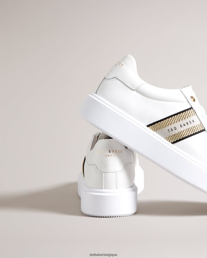 être Ted Baker femmes baskets à sangles plateforme lornie or FR8J42901 chaussures