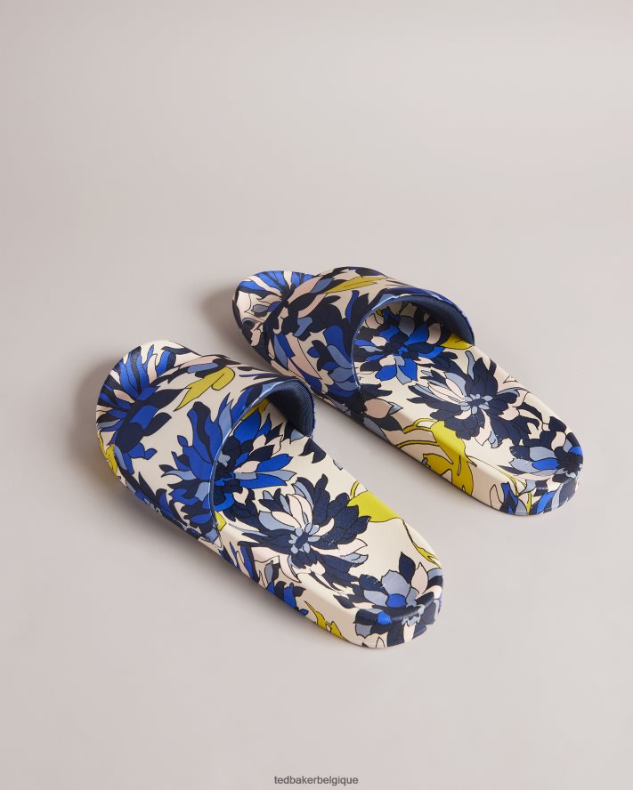 être Ted Baker femmes anniti - claquettes à imprimé floral marine FR8J42916 chaussures