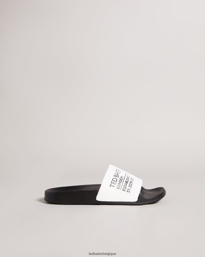 être Ted Baker femmes curseur de marque Ayzah blanc FR8J42937 chaussures