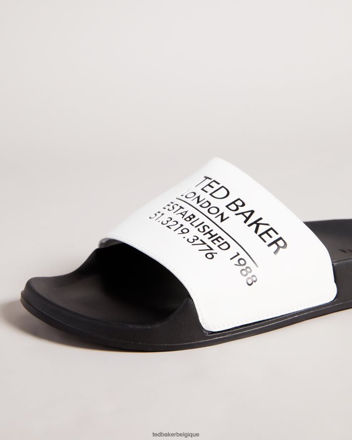 être Ted Baker femmes curseur de marque Ayzah blanc FR8J42937 chaussures