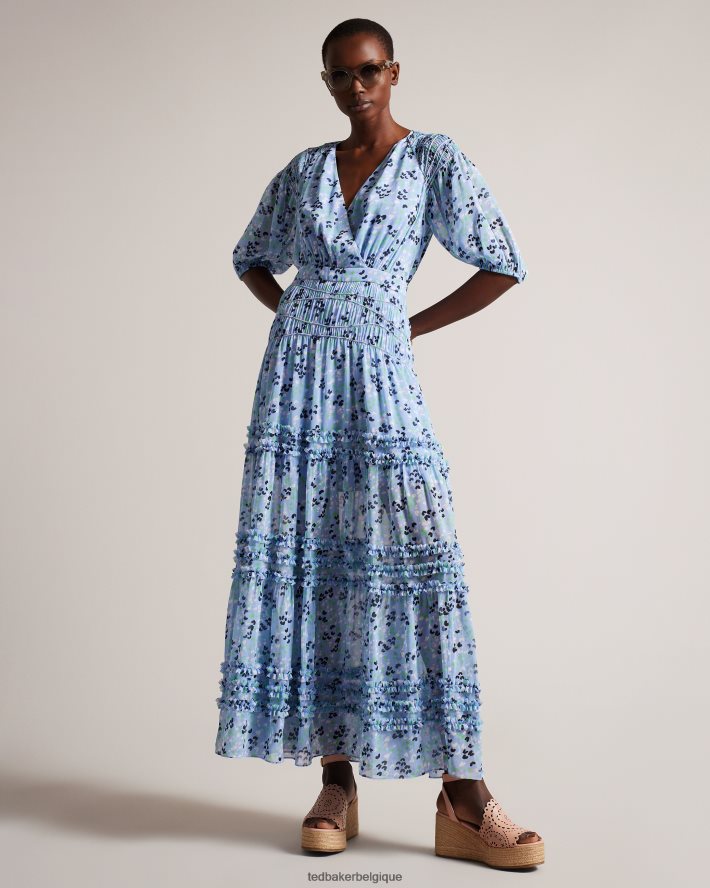 être Ted Baker femmes sandales compensées découpées au laser pinky rose sombre FR8J42910 chaussures