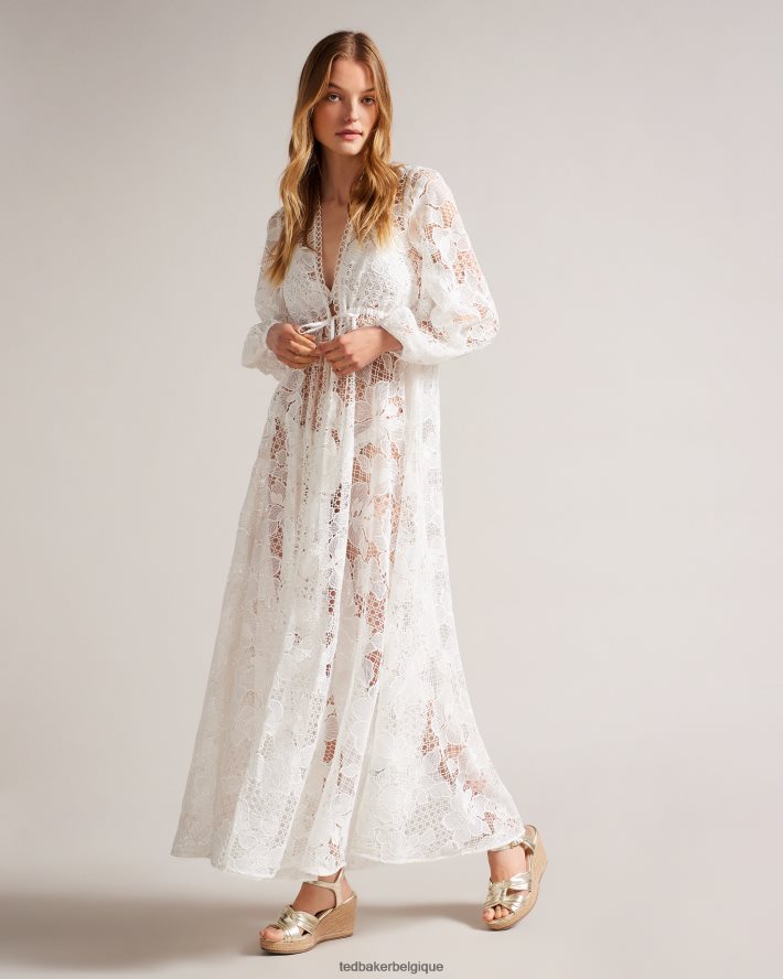 être Ted Baker femmes sandales espadrilles compensées nouées carda or FR8J42902 chaussures