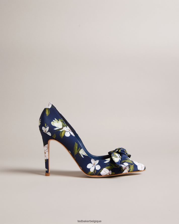 être Ted Baker femmes escarpins hyra à nœud fleuri marine FR8J42871 chaussures