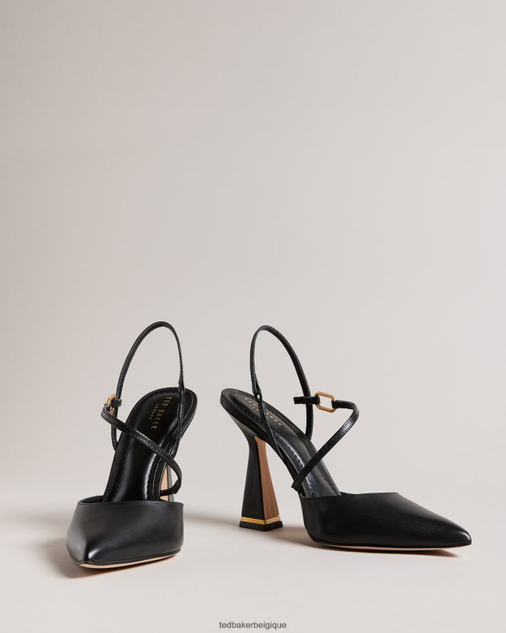 être Ted Baker femmes escarpins pointus à talon géométrique Coriana noir FR8J42888 chaussures