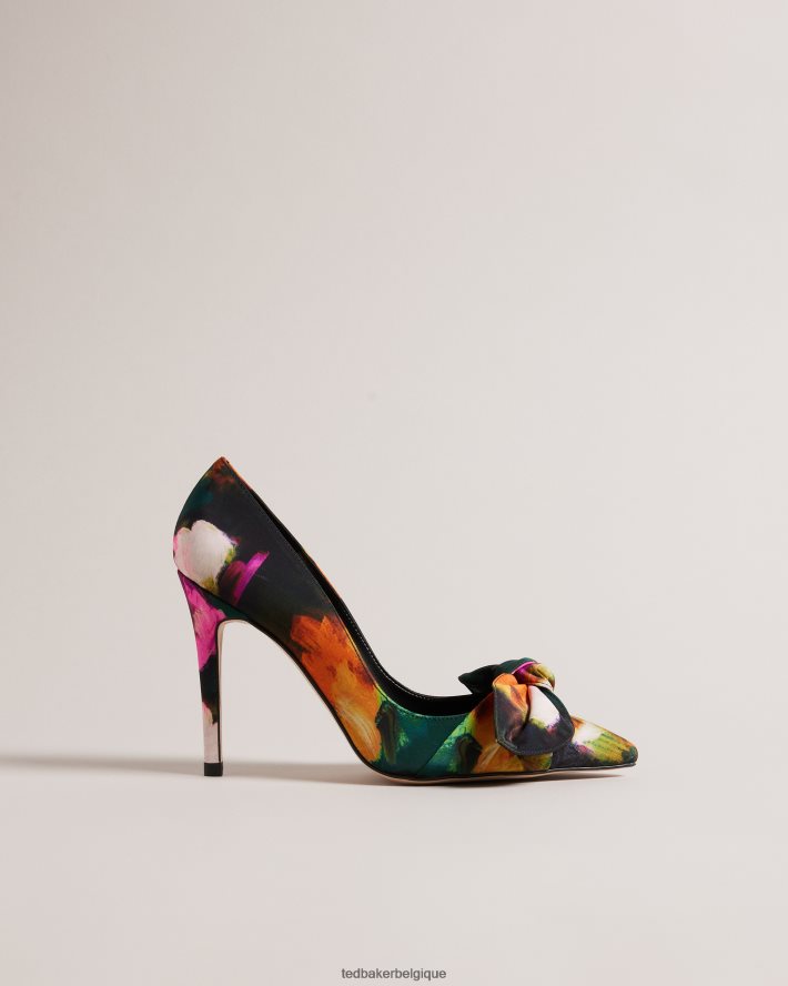 être Ted Baker femmes escarpins à talons à imprimé artistique Ryoh noir FR8J42875 chaussures
