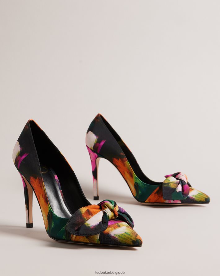 être Ted Baker femmes escarpins à talons à imprimé artistique Ryoh noir FR8J42875 chaussures