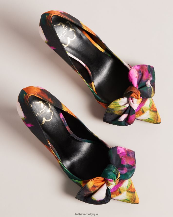être Ted Baker femmes escarpins à talons à imprimé artistique Ryoh noir FR8J42875 chaussures