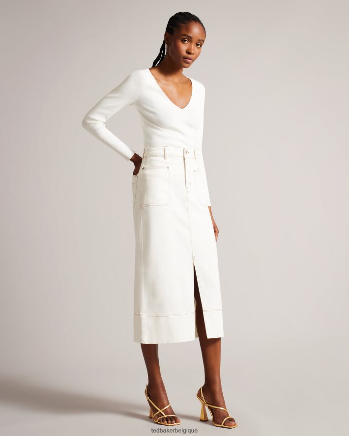 être Ted Baker femmes sandales à talons géométriques à lanières Cayena or FR8J42893 chaussures