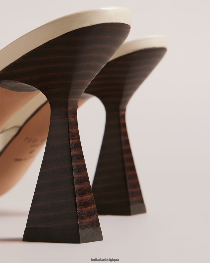 être Ted Baker femmes tayalin - sandales texturées à talons pièces naturel FR8J42879 chaussures