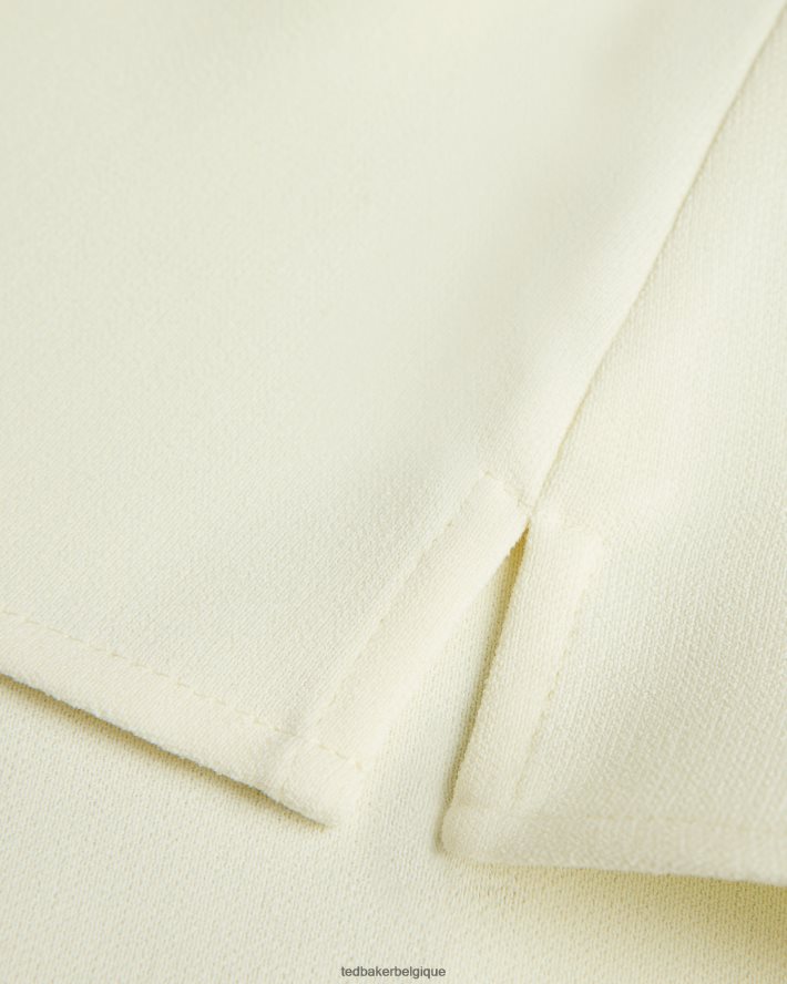 être Ted Baker femmes andreno - Caraco à bretelles avec bordures en boucle jaune clair FR8J42384 vêtements