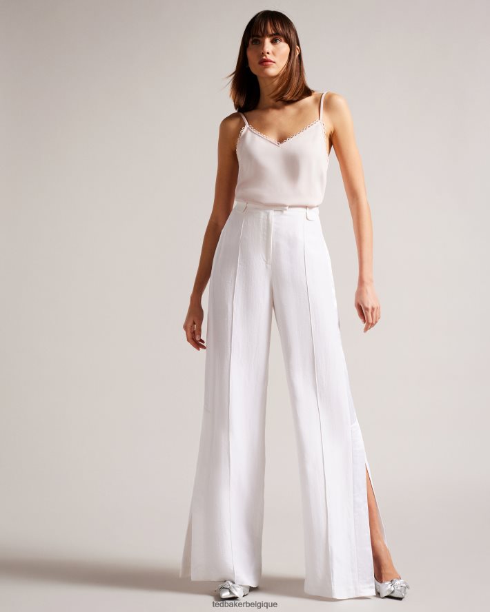 être Ted Baker femmes andreno - Caraco à bretelles avec bordures en boucle nu clair FR8J42326 vêtements