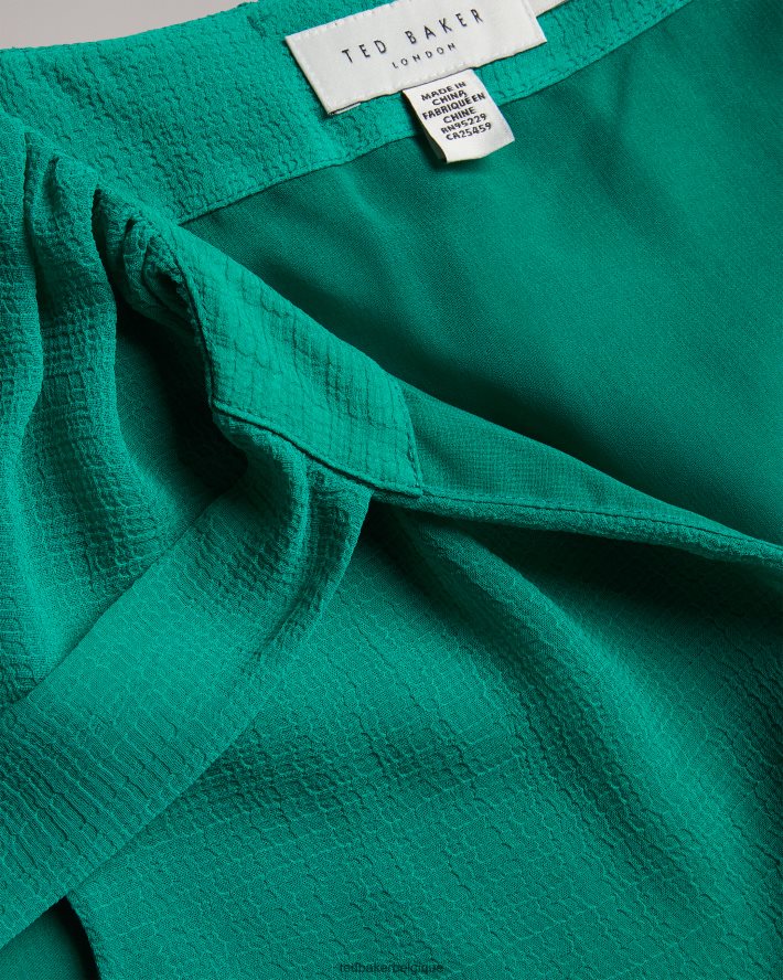 être Ted Baker femmes lydhia - top sans manches avec lien à nouer vert FR8J42457 vêtements