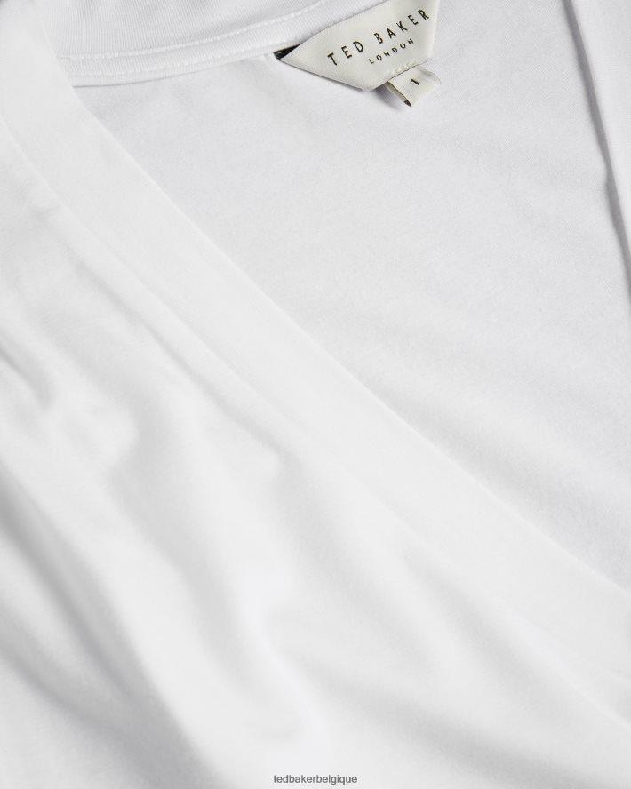 être Ted Baker femmes Brielll ajusté col V blanc FR8J42150 vêtements