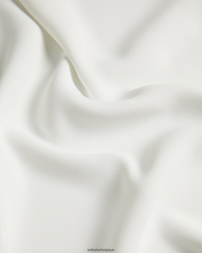 être Ted Baker femmes Siina - Caraco à encolure festonnée Ivoire FR8J42164 vêtements