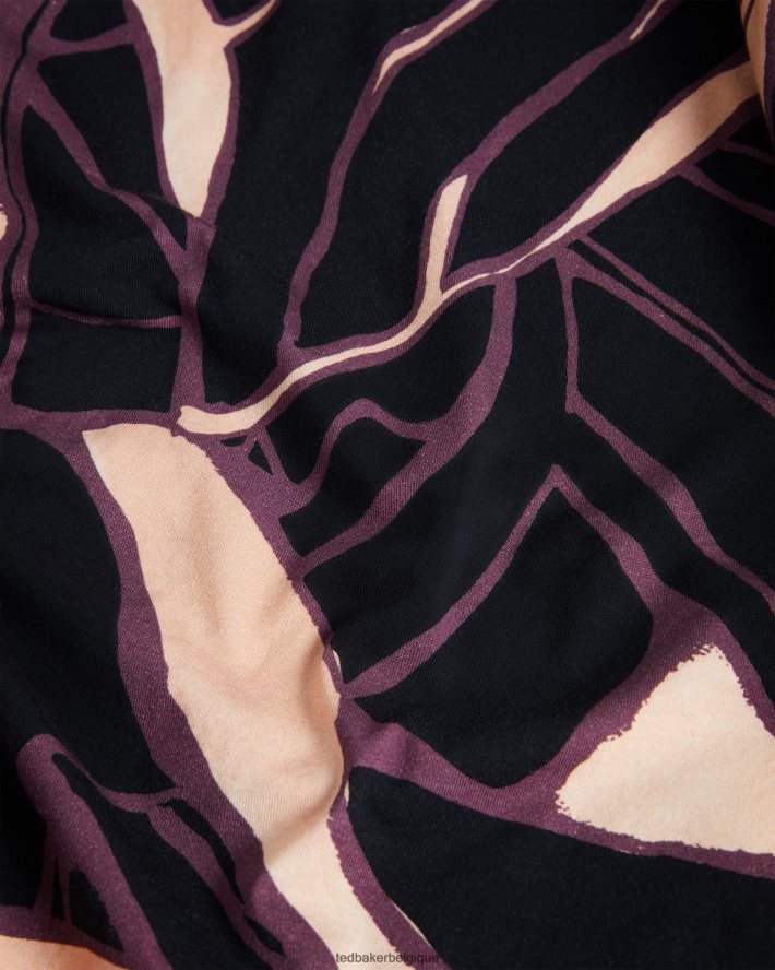 être Ted Baker femmes Chrissi - T-shirt ajusté abstrait rose-nude FR8J42122 vêtements